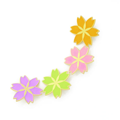 Cherry Blossom Lapel Pins
