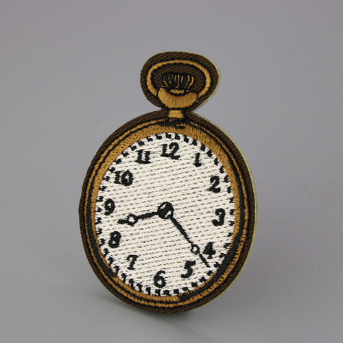 Clock Custom Embroidered Patches