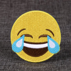 Smile Iron On Embroidered Patches