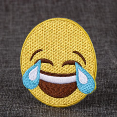 Smile Iron On Embroidered Patches