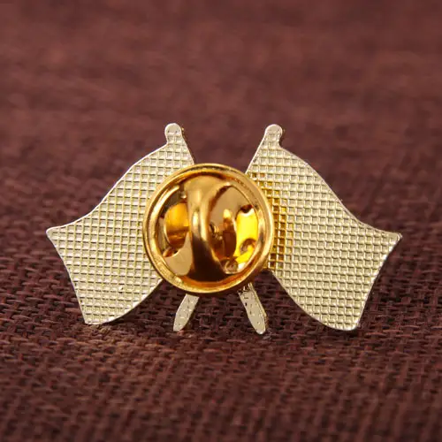 Double Flags Lapel Pins 