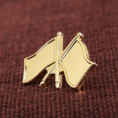 Double Flags Lapel Pins 