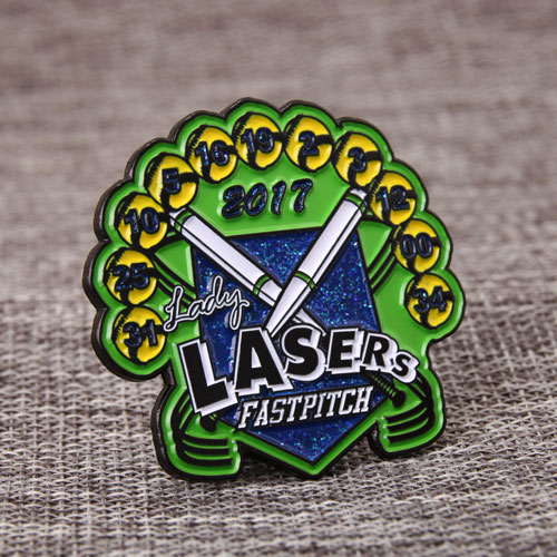 Lady Lasers  Baseball Pins 