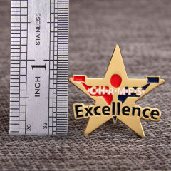 Five Pointed Star Lapel Pins 