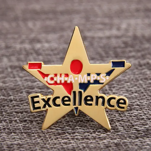 Five Pointed Star Lapel Pins 