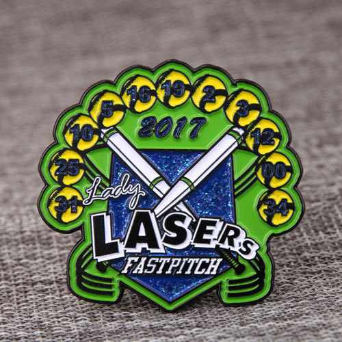 Lady Lasers  Baseball Pins 