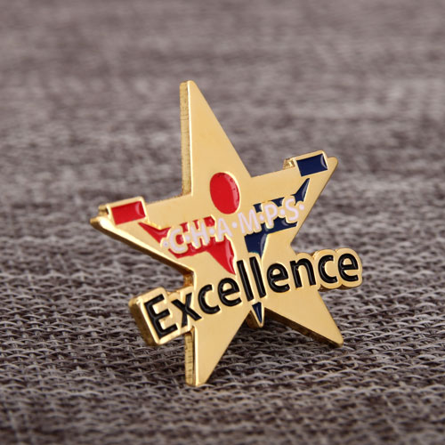 Five Pointed Star Lapel Pins 