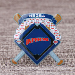 Inferno Baseball Trading Pins