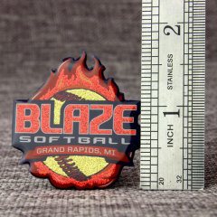 Blaze Softball Trading Pins
