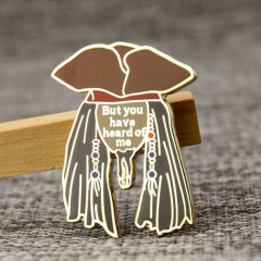 Guy With Hat Lapel Pins 