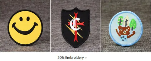 50% embroidery 50% embroidery