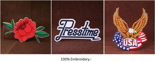 100% embroidery