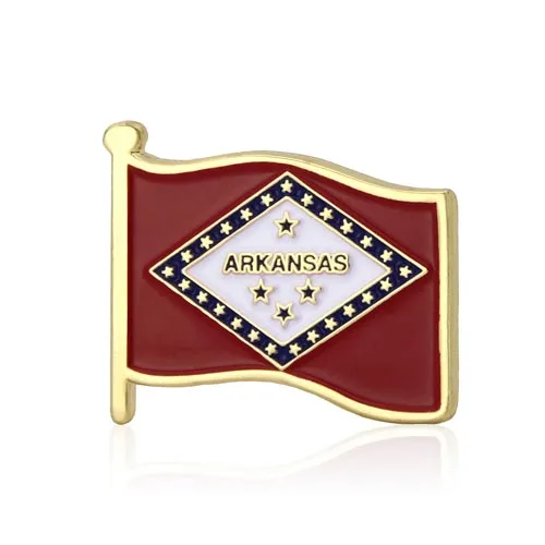Arkansas State Flag Lapel Pins Arkansas State Flag Lapel Pins