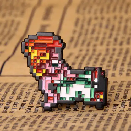 Mosaic Dog Lapel Pins