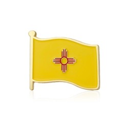 New Mexico American Flag Lapel Pin