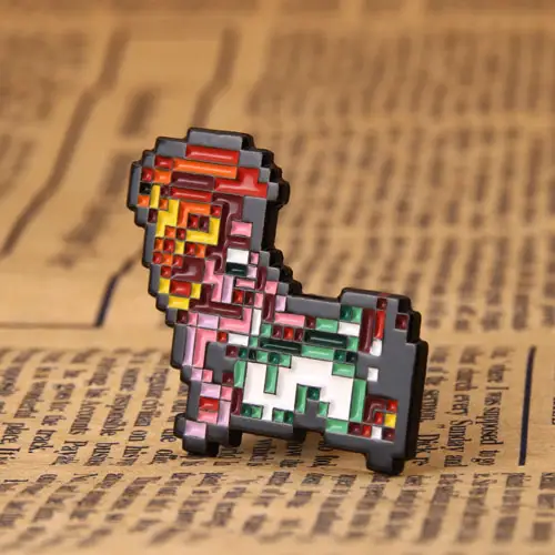 Mosaic Dog Lapel Pins