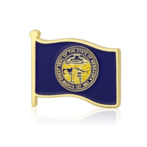 Nebraska Flag Pins