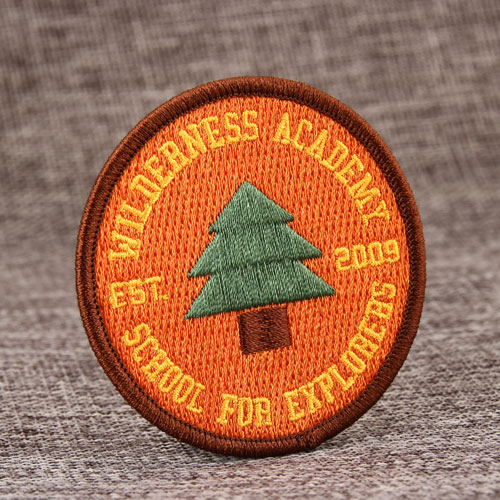Tree Custom Embroidered Patches No Minimum