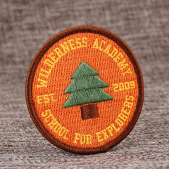 Tree Custom Embroidered Patches No Minimum