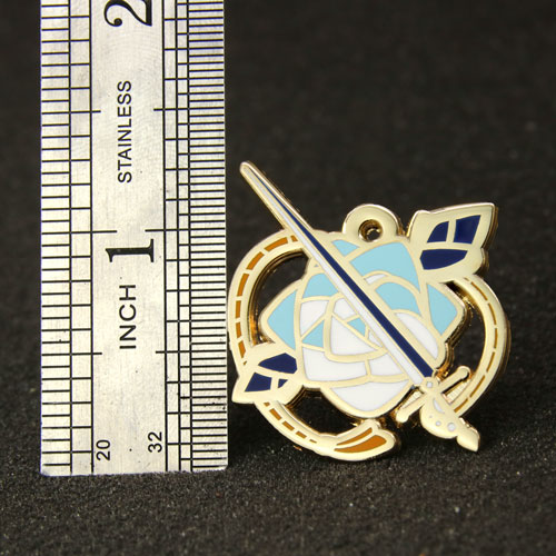 Sword With Rose Lapel Pins