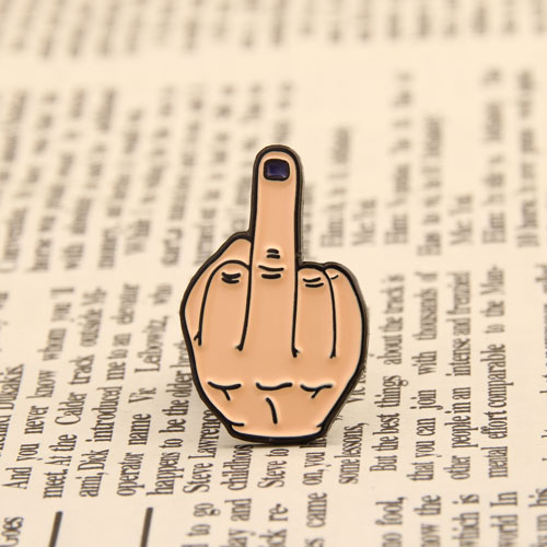 Middle Finger Enamel Pins