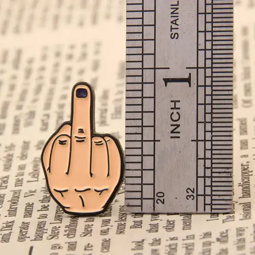 Middle Finger Enamel Pins