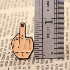 Middle Finger Enamel Pins