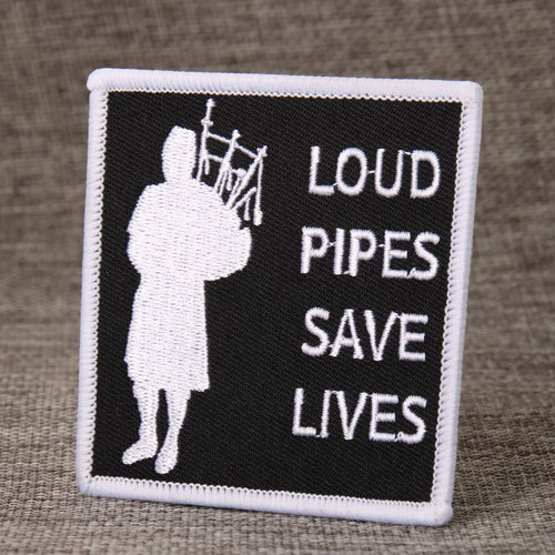 Loud Pipes Save Lives Custom Patches