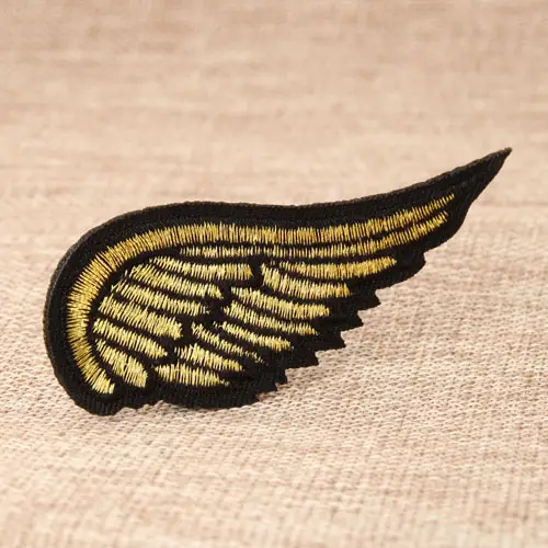 Single Wing Embroidered Patches