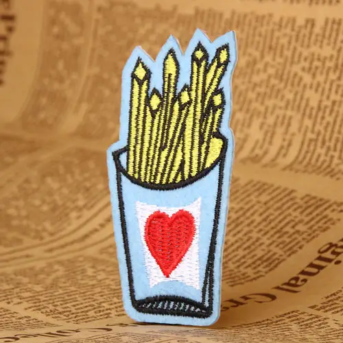 French Fries Embroidered Patches