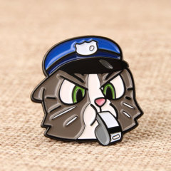 Captain Black Cat Lapel Pins