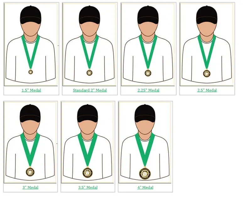 Custom Medals with Different Size
