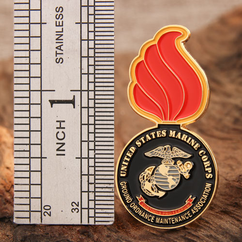 Red Fire Lapel Pin 