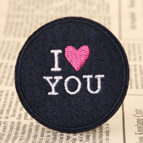 I love you Custom Embroidered Patches