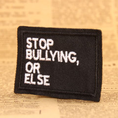 Stop Bullying Embroidered Patches
