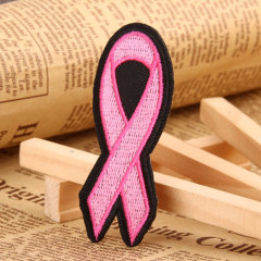 Red Ribbon Embroidered Patches