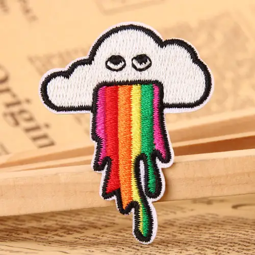 Weiße Wolken Benutzerdefinierte Patches