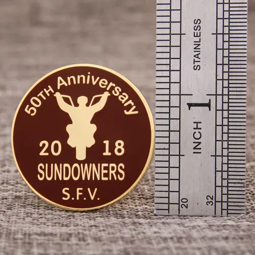 50th Anniversary custom lapel pins