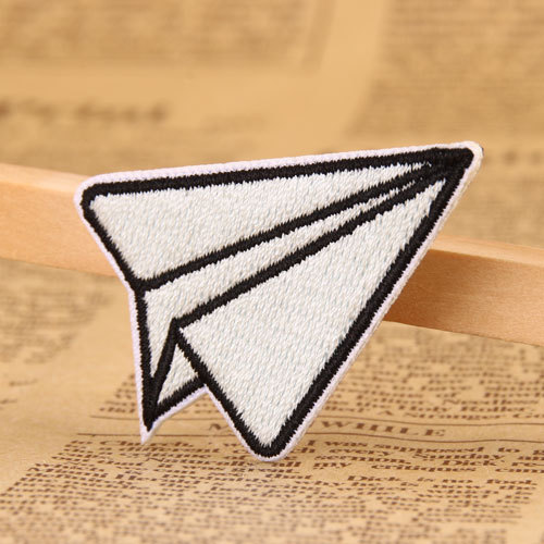 Paper Plane Embroidered Patches