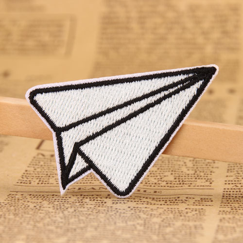 Paper Plane Embroidered Patches