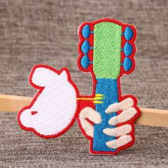 Cat Play Guitar Embroidered Patches