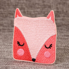 Square-faced Fox Embroidered Patches