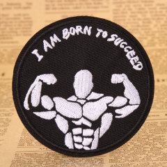 Muscular Man Custom Iron On Patches