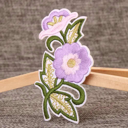 Trumpet Flower Embroidered Patches