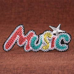 Music Embroidered Patches