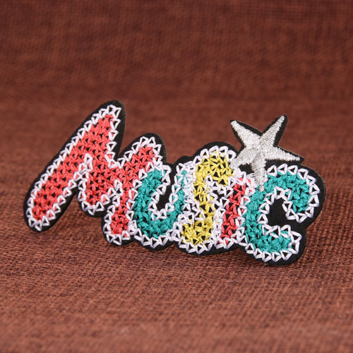 Music Embroidered Patches