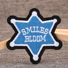 Smiles Bloom Embroidered Patches