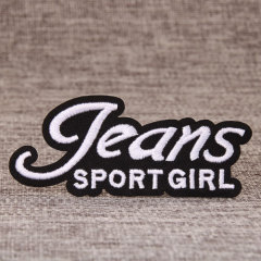 Sport Girl Embroidered Patches