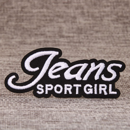 Sport Girl Embroidered Patches