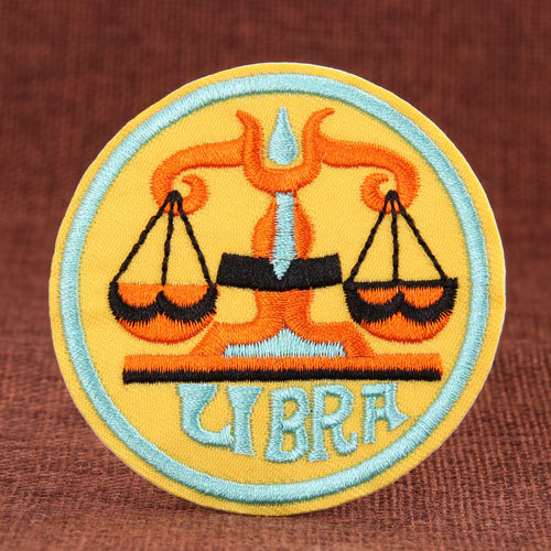 Libra Embroidered Patches